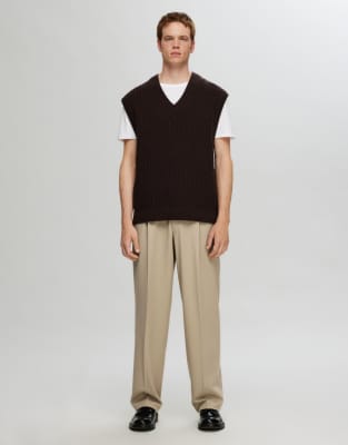 Selected - Pantalon - Marron