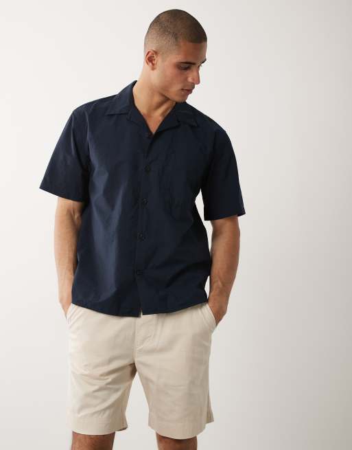 Selected - Pantaloncini color panna con elastico in vita , 2 di 5