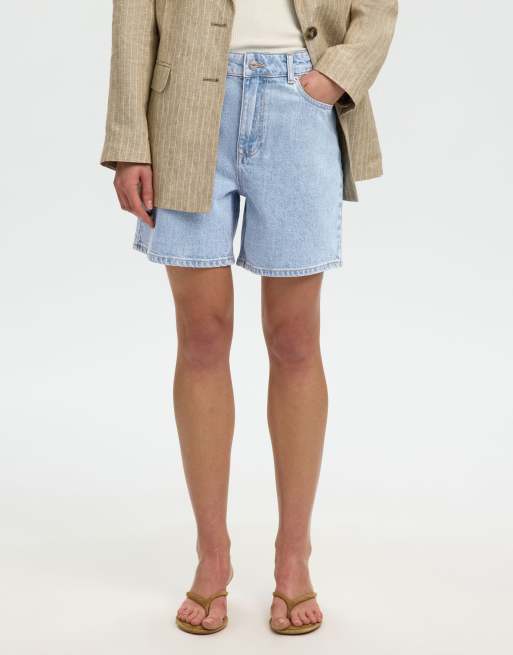 Selected - Pantaloncini di jeans blu chiaro, 2 di 5