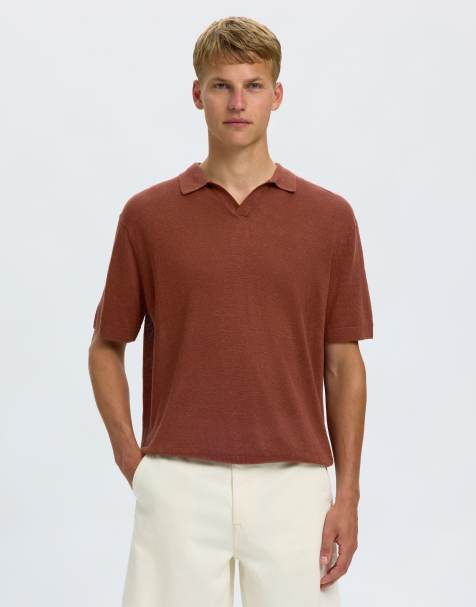 Selected - Polo - Acajou cerise - view 1
