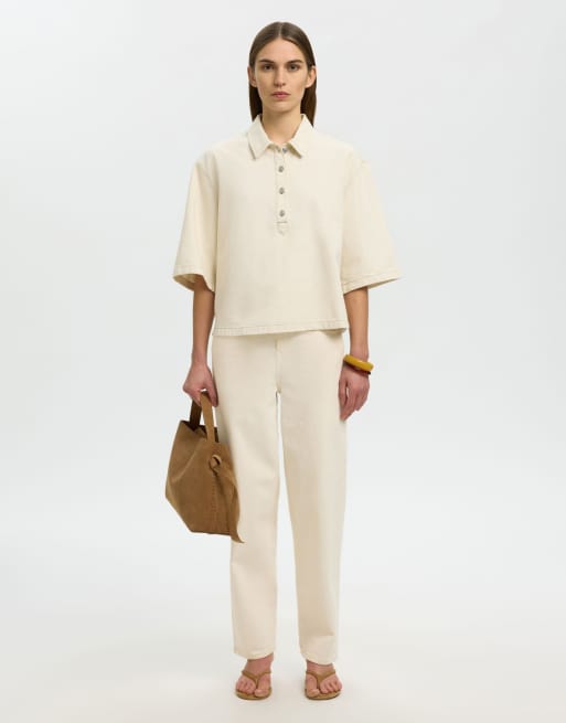Selected - Polo color airone, 5 di 6