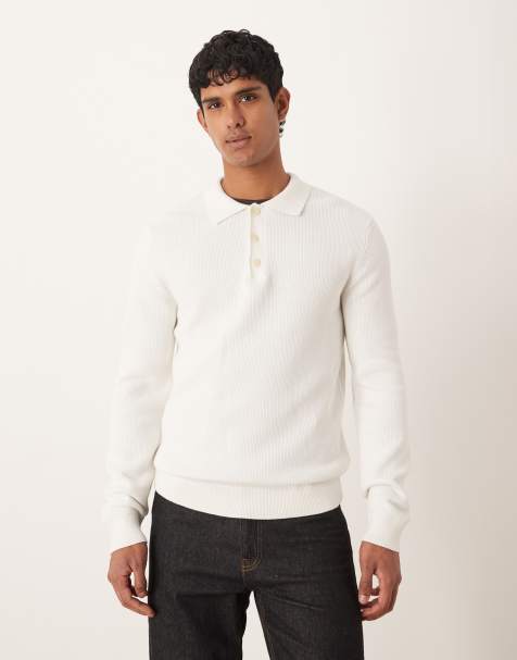 Selected - Polo color crema in maglia - view 1