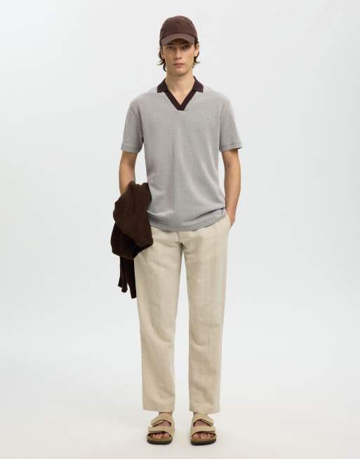 Selected - Polo color felce, 5 di 6