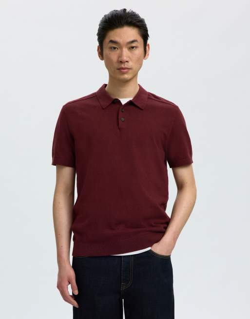 Selected - Polo color tawny port
