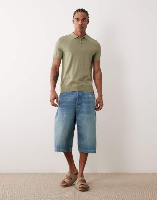 Selected - Polo en maille 100 % coton - Vert, 2 de 5