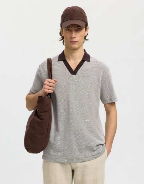 Selected Polo shirt in bracken - view 1
