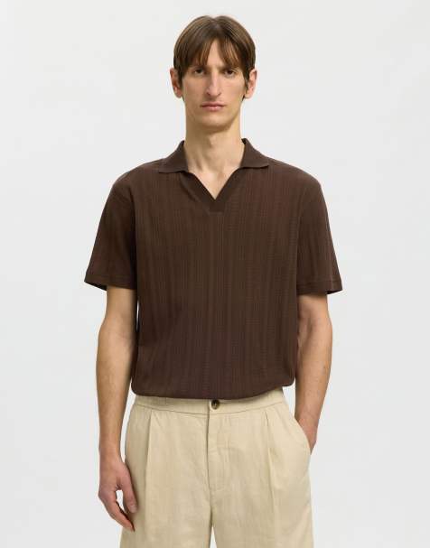 Selected Polo shirt in bracken - view 1