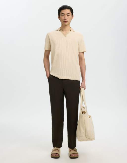 Selected - Poloshirt in lichtgeel, 3 van 6