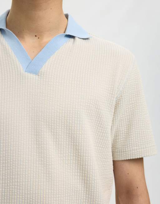 Selected - Poloshirt in lichtgeel, 4 van 6