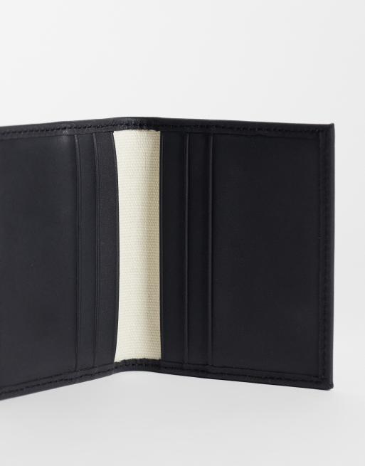 Selected portafoglio pieghevole in 100% pelle nero, 3 di 3