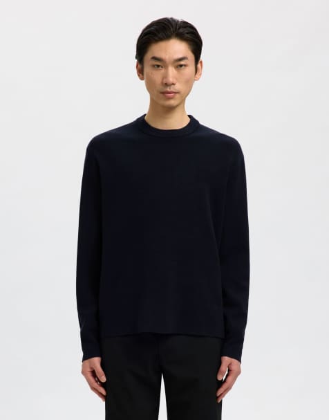 Selected - Pull à enfiler - Bleu capitaine - view 1