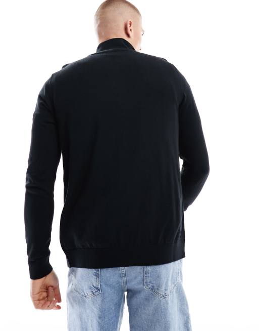 Selected - Pull zippé en maille - Noir, 4 de 4