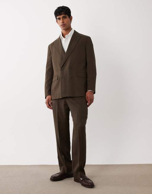 Selected - Regular-fit colbert in bruin, deel van co-ord set, 2 van 5