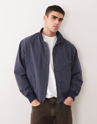 Selected Relaxed Bomber Jacket In Blue