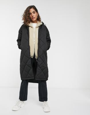 black longline jacket