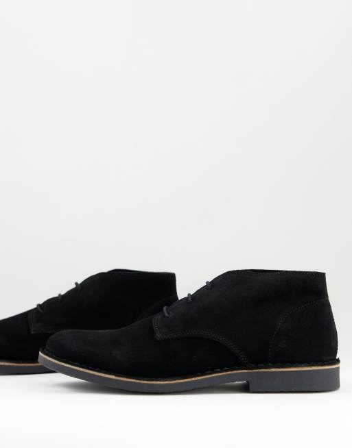 Selected - Royce - Bottines en daim - Noir