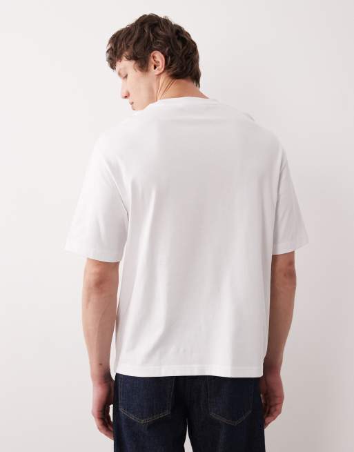 Selected – Schweres T-Shirt in Weiß, 3 von 5