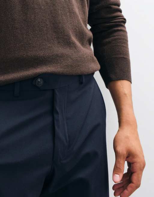 Selected set relaxed fit pants in navy, 2 of 5