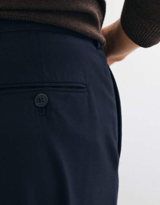 Selected set relaxed fit pants in navy, 4 of 5