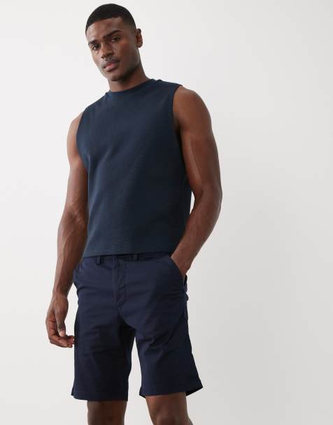 Selected - Short chino - Bleu marine - view 1