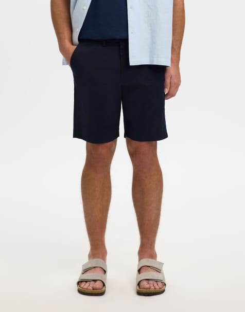 Selected - Short chino - Saphir foncé - view 1