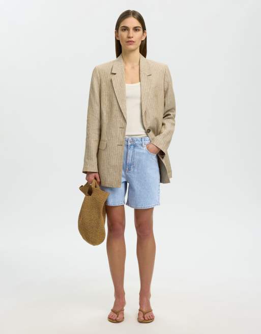 Selected - Short en jean - Bleu clair, 4 de 5