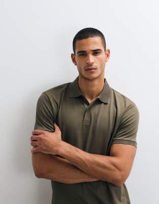Selected Short Sleeve Polo In Multi