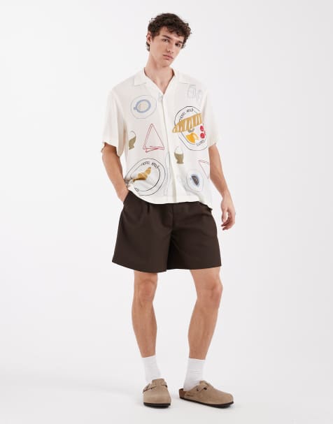 Selected – Shorts aus Wollmix in Braun - view 1