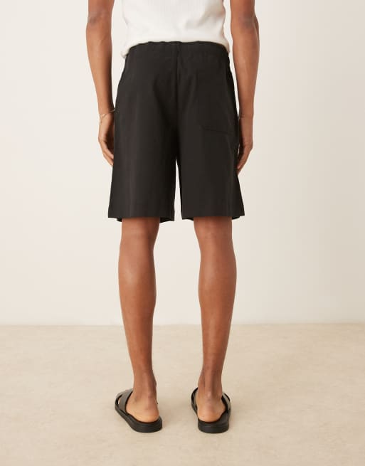 Selected - Shorts met losse pasvorm in zwart , 4 van 5