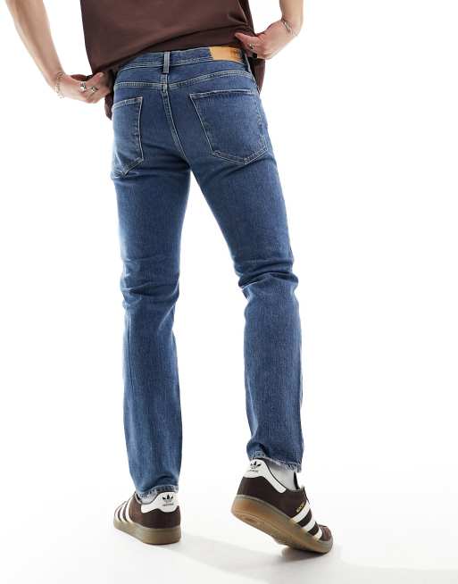 Selected slim fit jeans in mid wash  , 3 of 5