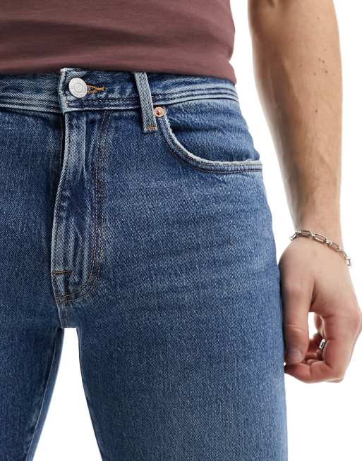 Selected slim fit jeans in mid wash  , 5 of 5