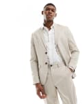 [Selected] Selected slim fit suit jacket in beige-Neutral 54 Sand