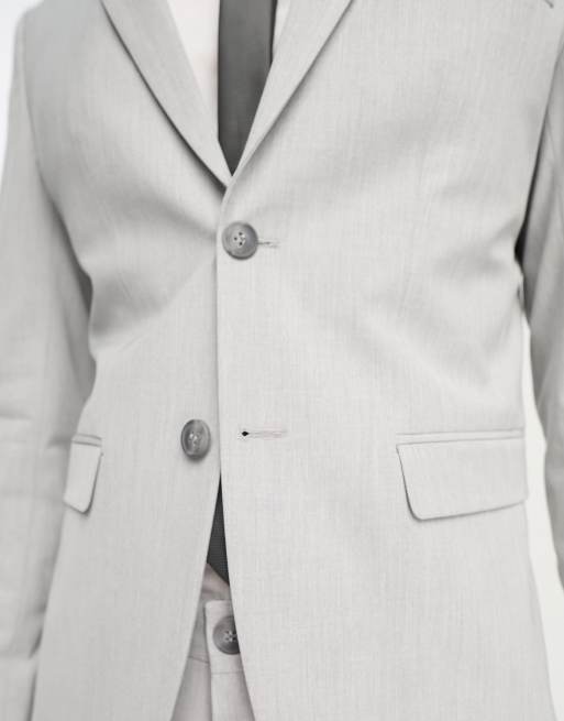Selected slim fit suit jacket in light grey    , 5 of 5