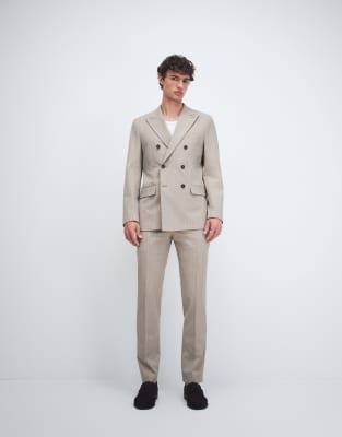 Selected Slim Fit Suit Pants In Gray
