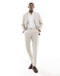 [Selected] Selected slim fit suit pants in beige-Neutral W30 L32 Sand