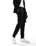 [Selected] Selected slim fit suit pants in black W32 L34 Black