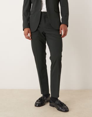Selected Slim Fit Suit Pants In Black