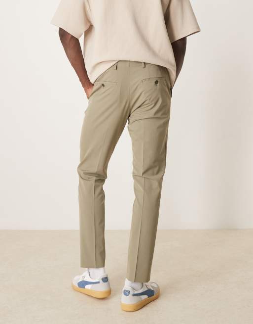 Selected slim suit trouser in sage green , 4 of 5