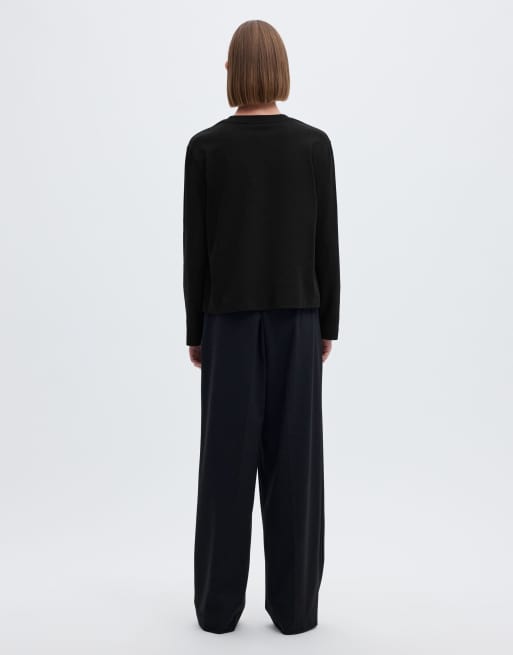 Selected - Sort T-shirt, 2 af 6