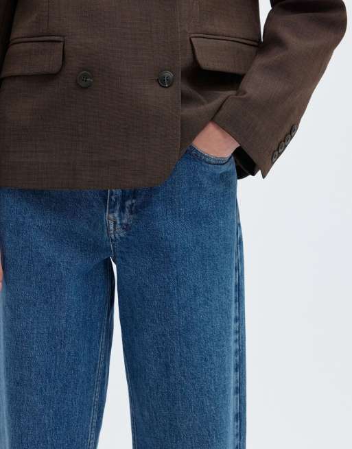 Selected spodnie z denimu w średnim odcieniu niebieskiego, 4 z 6