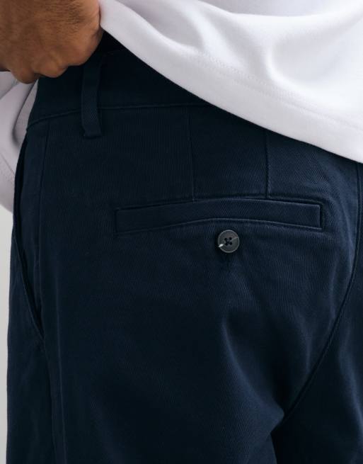 Selected straight-fit broek in marineblauw, 5 van 5