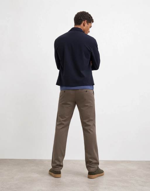 Selected straight fit trousers in light brown , 10 of 10
