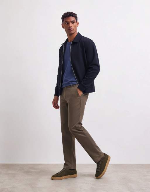 Selected straight fit trousers in light brown , 7 of 10