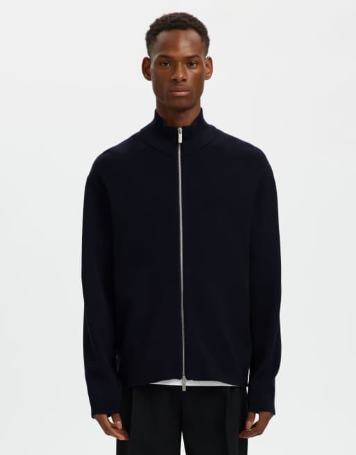 Selected – Strickjacke in Sky Captain