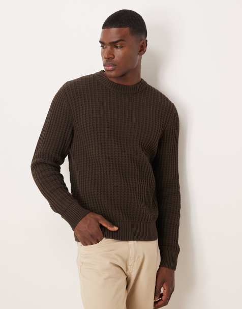 Selected – Strickpullover in Braun - view 1