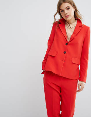 red suit co ord