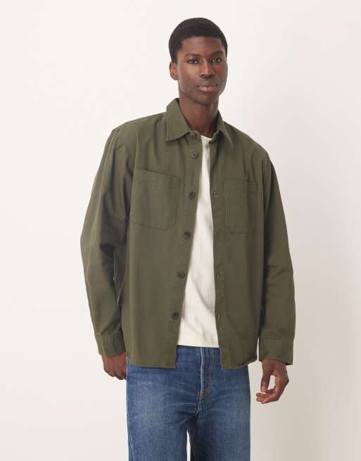 Selected - Surchemise à poches - Vert 