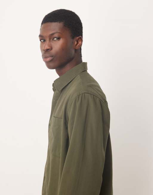 Selected - Surchemise en coton avec poches - Vert , 4 de 5