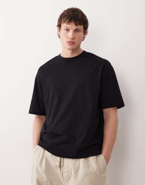 Selected – Svart, kraftig t-shirt - view 1