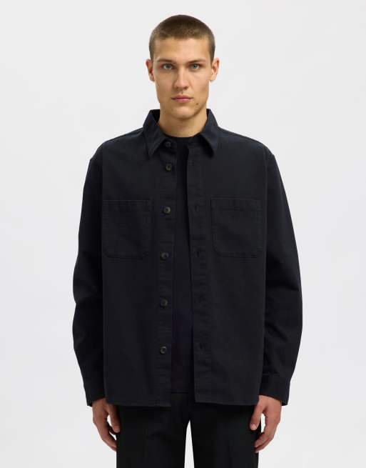 Selected – Svart overshirt